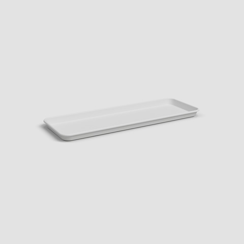 CapriRectangularSaucerWhite